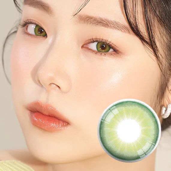 Ann365 Butter Cup Green Colored Contacts (1Month/2Pc)