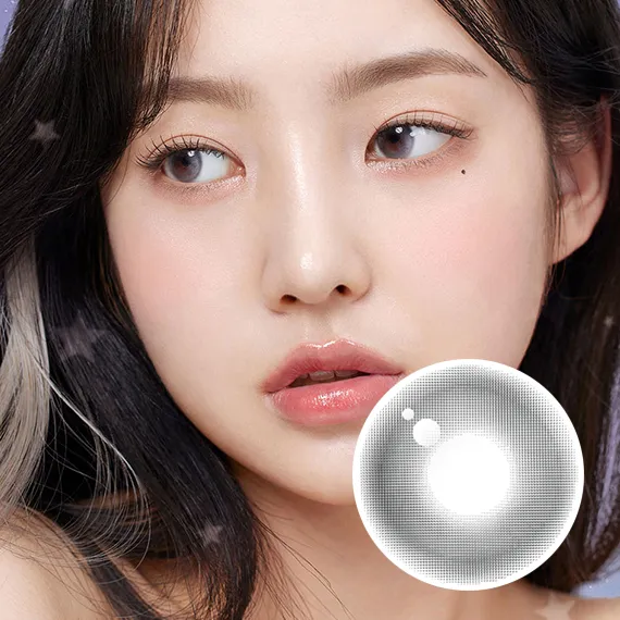 Chuu Aube Pie 1Day Moon Gray Colored Contact Lenses (1Day/10Pc)