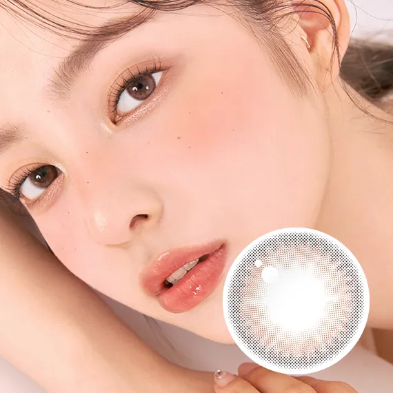 Chuu New Cloud Pudding 1Day Pink Brown Colored Contact Lenses (1Day/10Pc)