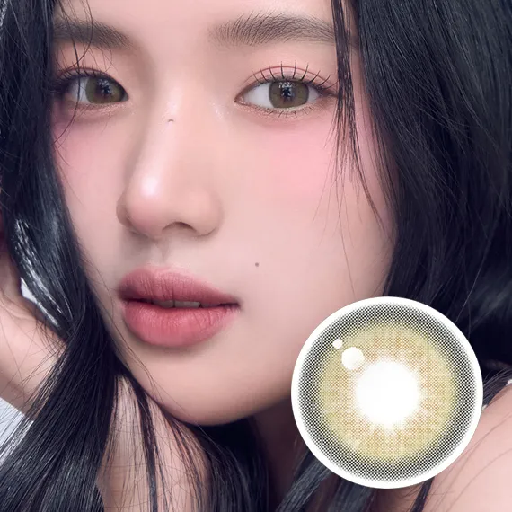 Gemhour Khione 1Day Olive Colored Contacts (1Day/10Pc)