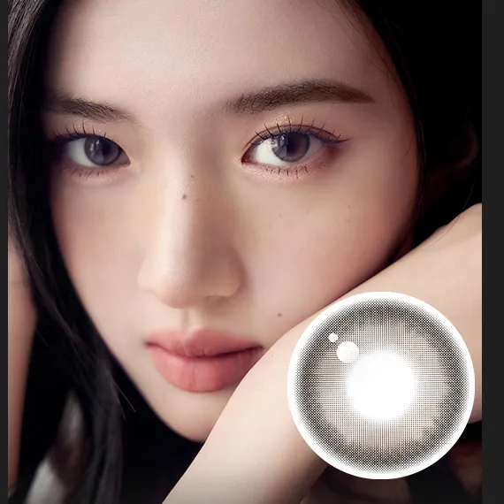 Gemhour Melinoe 1Day Gray Beige Colored Contacts (1Day/10Pc)