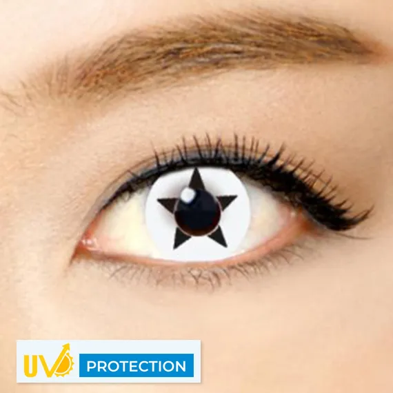 Innovision Black Star Cosplay Halloween Contact Lenses (1Year/2Pc)