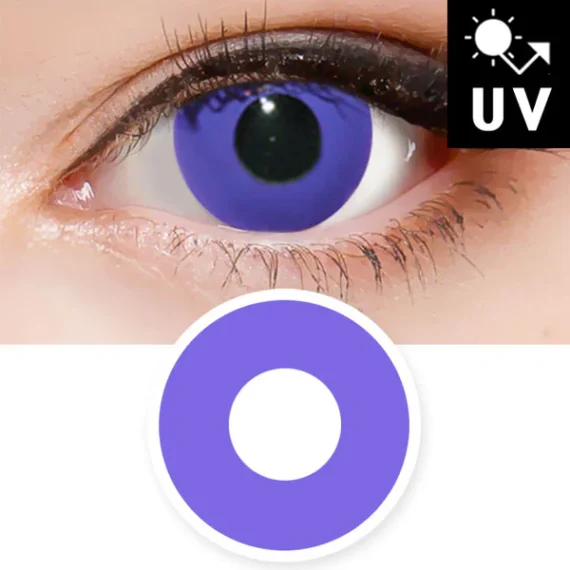 Innovision Solid Purple Cosplay Halloween Contact Lenses (1Year/2Pc)