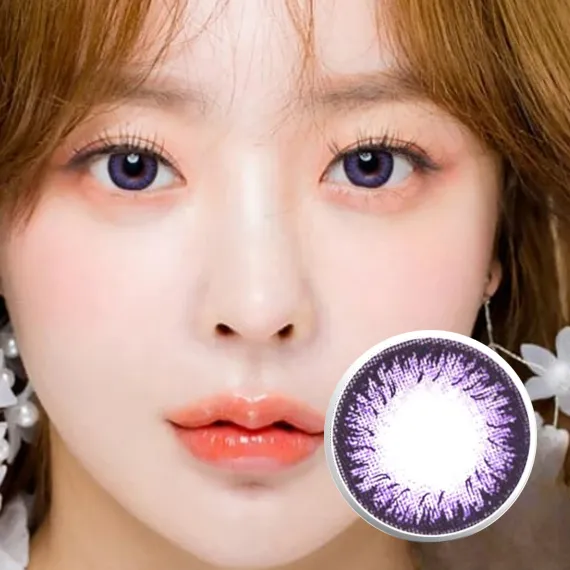 [Custom Made Astigmatism Contact Lenses] Neo Dali Extra 2 Violet Colored Contacts (1Year/2Pc)