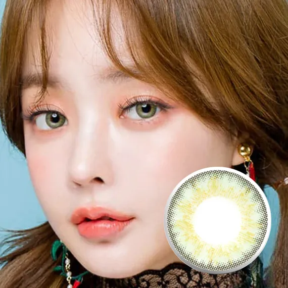 Neo High Farsightedness (Hyperopia) 3 Tone Green Colored Contacts (1Year/2Pc) *Custom nearsighted+farsighted lenses? Contact Customer Service.