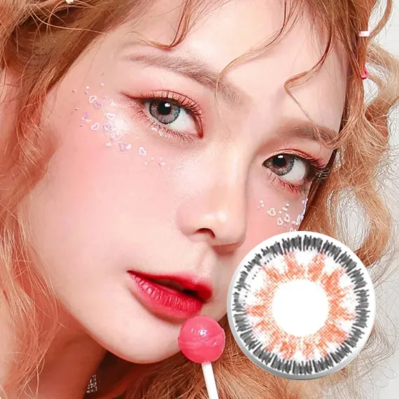 Neo High Farsightedness (Hyperopia) Glamour Gray Colored Contacts (1Year/2Pc) *Custom nearsighted+farsighted lenses? Contact Customer Service.