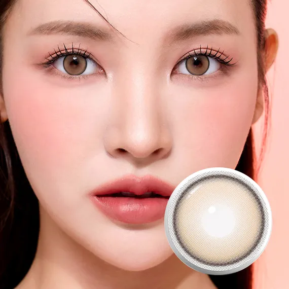 I-Sha Dekame Hug Me Brown Colored Contact Lenses (1Month/2Pc)