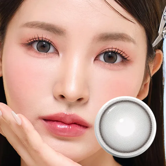 I-Sha Dekame Hug Me Gray Colored Contact Lenses (1Month/2Pc)