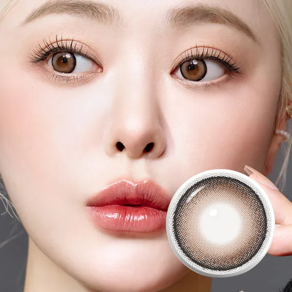 I-Sha Dekame Look At Me Sand Colored Contact Lenses (1Month/2Pc)