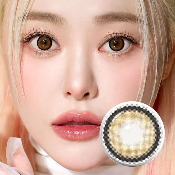 I-Sha Dekame Love Me Cashewnut Colored Contact Lenses (1Month/2Pc)