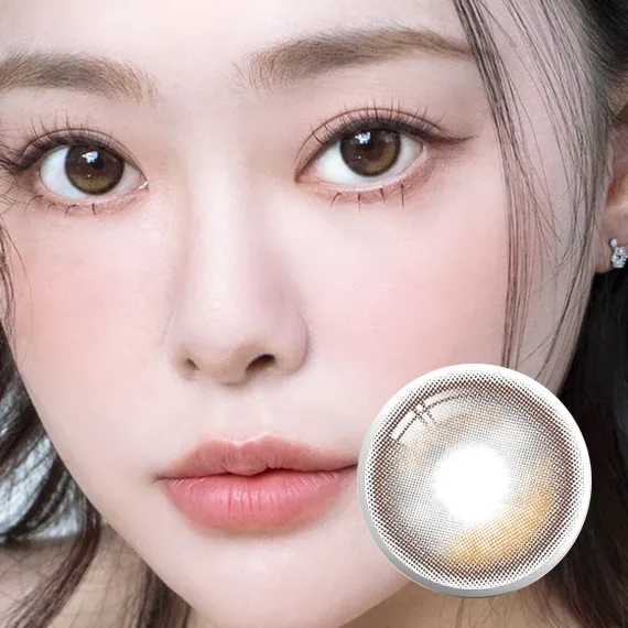 I-Sha Oriana Edge Plus Shade Brown Colored Contact Lenses (1Month/2Pc)