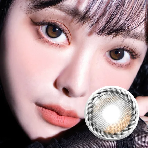 I-Sha Oriana Edge Plus Shade Gray Colored Contact Lenses (1Month/2Pc)