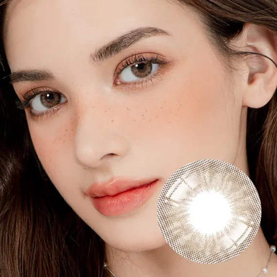 Lensrang Iwwinka Hazel Colored Contacts (1Month/2Pc)