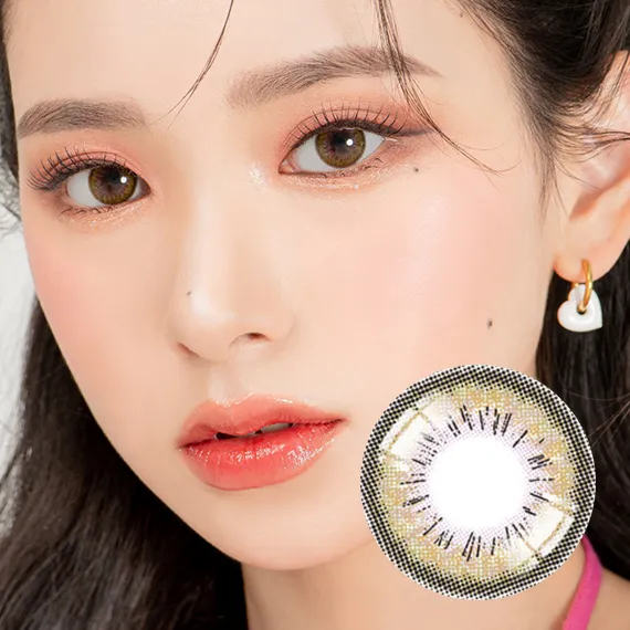 Lensrang Spell Khaki Green Colored Contacts (1Month/2Pc)