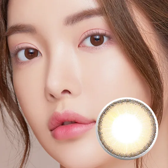 Lensme Akma Holoris Ginger Brown Colored Contacts (1Day/30Pc)