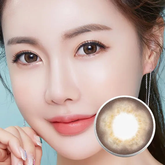 Lensme Cocktail Aloha Bloom Choco Colored Contacts (1Month/2Pc)