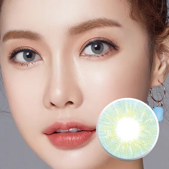Lensme Cocktail Blue Hawaii Colored Contacts (1Month/2Pc)