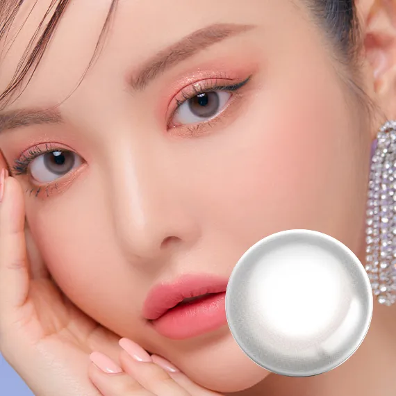 Lensme Lilmoon Skin Gray Colored Contacts (1Month/2Pc)