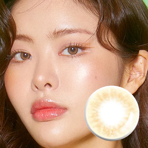 Lensme Make Look Light Brown Colored Contacts (1Month/2Pc)