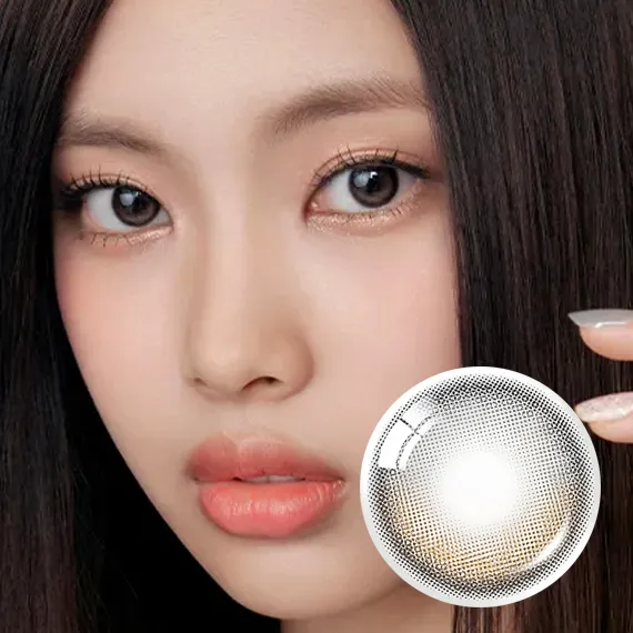 Olens Big Glowy Natural Mocha Brown Colored Contact Lenses (1Month/2Pc) Olens x NewJeans