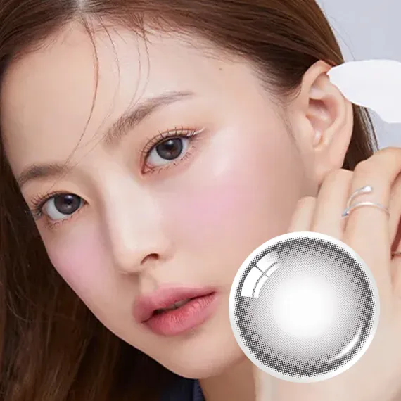 Olens Astigmatism Mood Night Gray Colored Contact Lenses (1Month/1Pc)