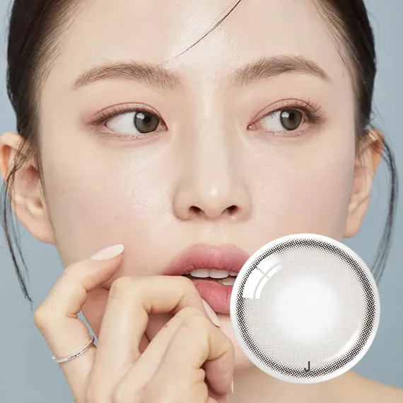 Olens Astigmatism Real Ring Gray Colored Contact Lenses (1Month/1Pc)