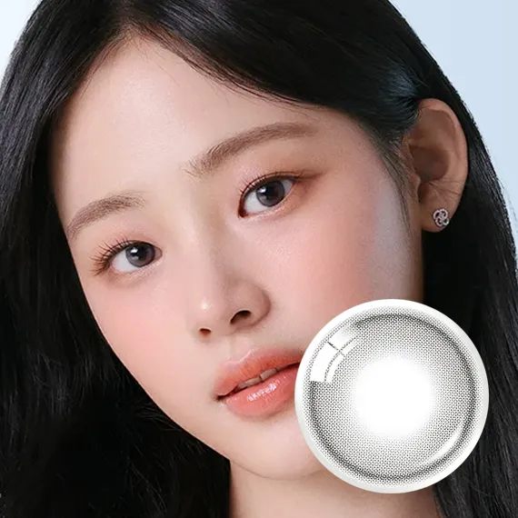 Olens Shine Touch Milky Gray Colored Contact Lenses (1Month/2Pc) Olens x NewJeans