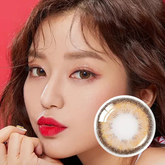 Olens Vivi 3 Con Brown Colored Contact Lenses (1Month/2Pc)