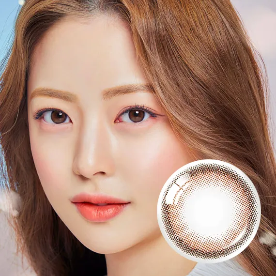 Olens Vivi Ring Choco Colored Contact Lenses (1Month/2Pc)