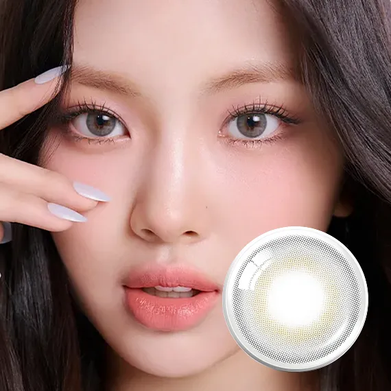 Olens French Shine Gray Colored Contact Lenses (1Month/2Pc) Olens x NewJeans