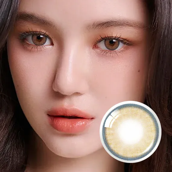 Olens Nella Ash Beige Colored Contact Lenses (1Month/2Pc) Olens x NewJeans