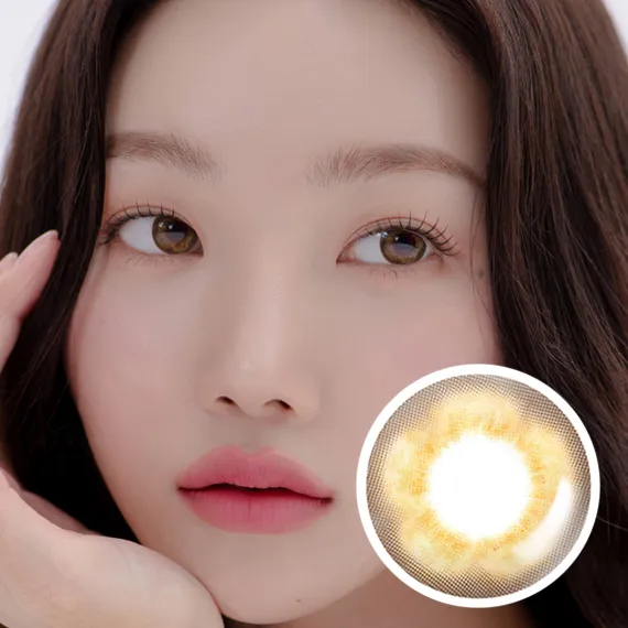 Lensme Cocktail Aloha Bloom Plus Brown Colored Contacts (1Month/2Pc)